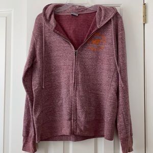 MV sports Virginia Tech Hokies zip up hooded sweatshirt /. jacket Size Large